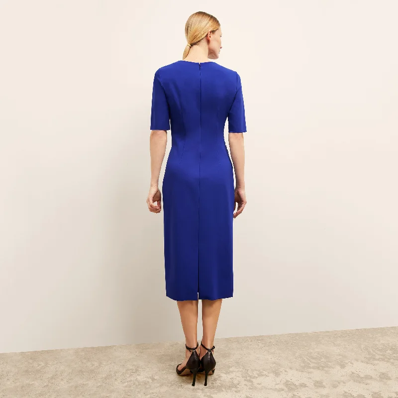 Ciela Dress - Light Ponte :: Electric Blue