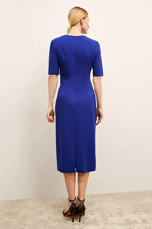 Ciela Dress - Light Ponte :: Electric Blue