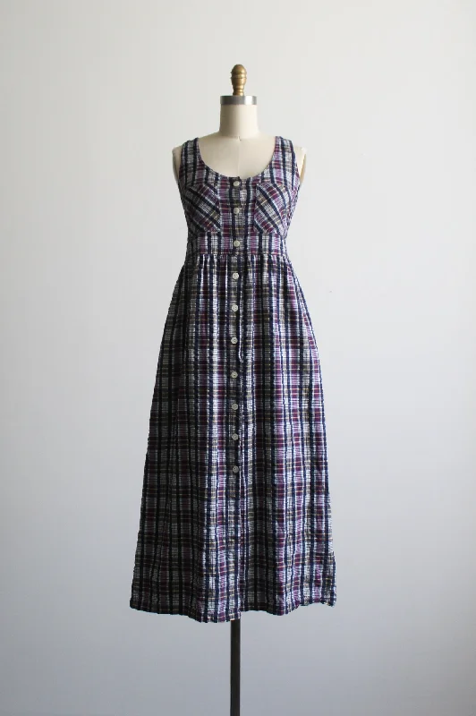 plaid market dress