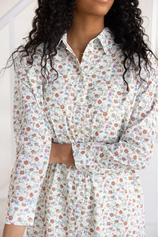 All Kinds of Magic Floral Shirt Dress