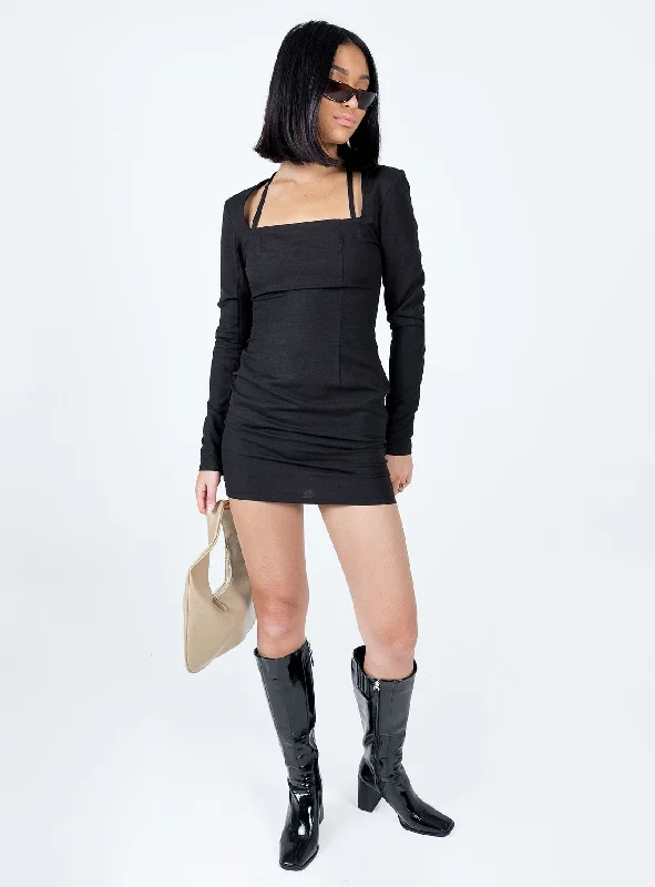 Hacienda Mini Dress Black