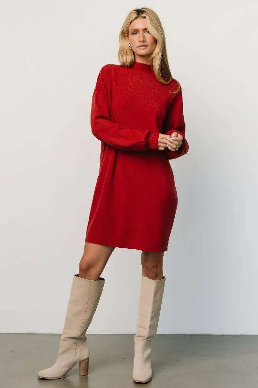 Jennings Sweater Dress | Red