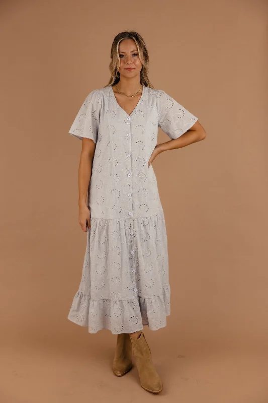 Tamora Tiered Eyelet Dress