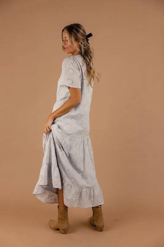 Tamora Tiered Eyelet Dress