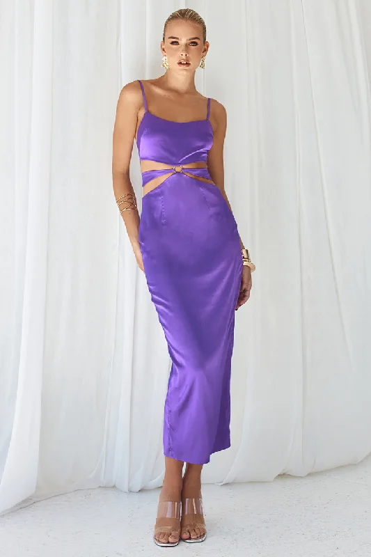 IMANI SLIP DRESS - PURPLE