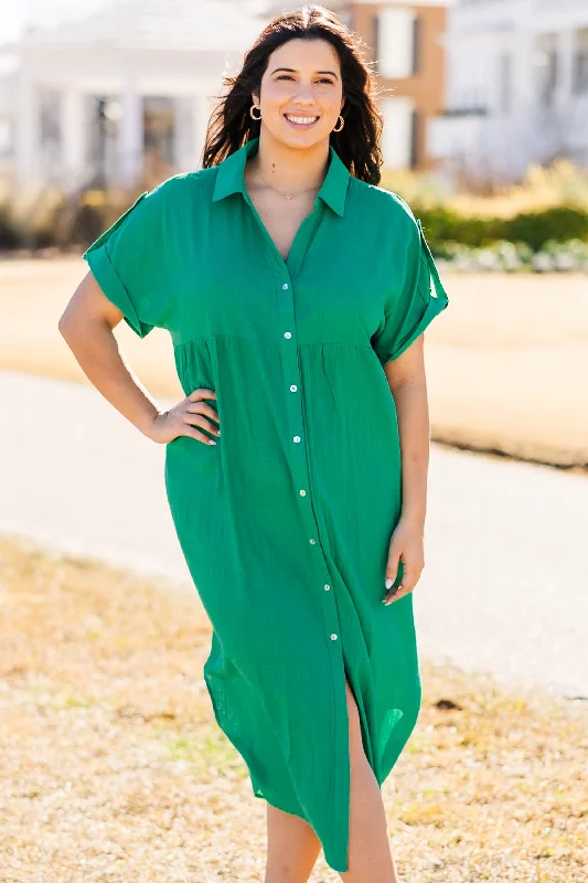 Waiting To Exhale Dress, Kelly Green