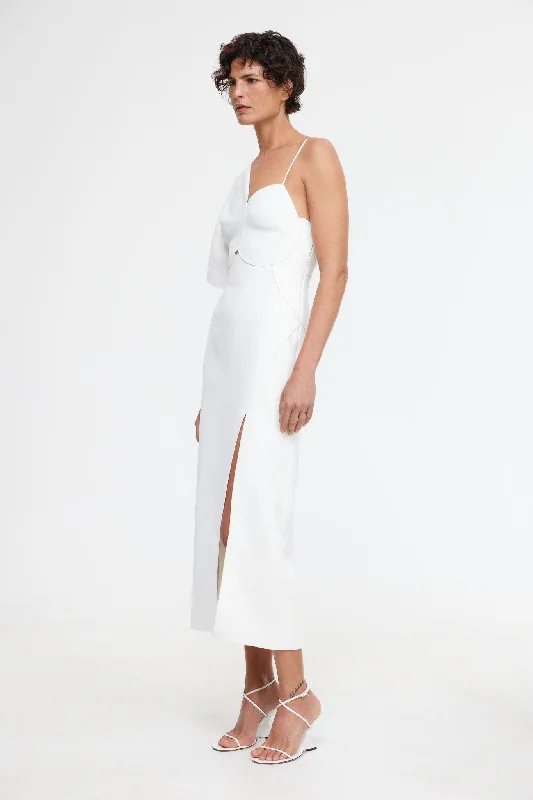 ALLISTER COLUMN MIDI DRESS