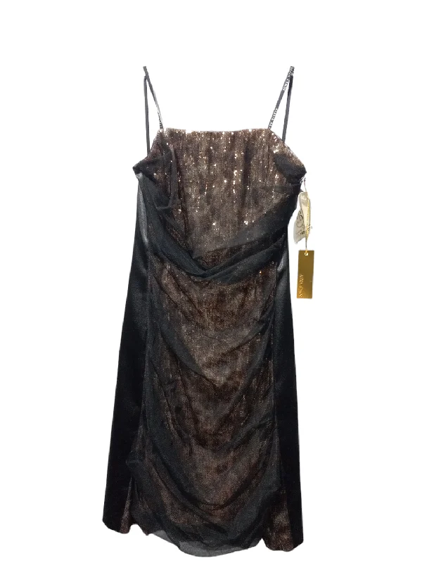 Black & Gold Dress Party Short Alexia Admor, Size S