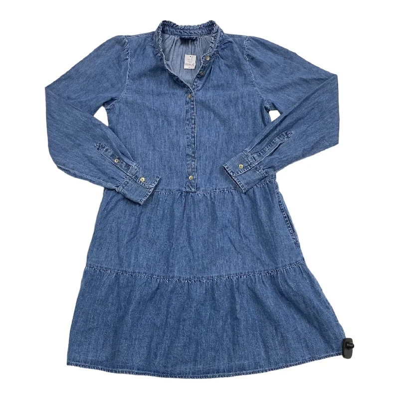 Blue Denim Dress Casual Midi Gap, Size Xs