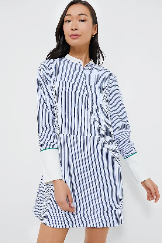 Blue Stripe Rohan Shirt Dress