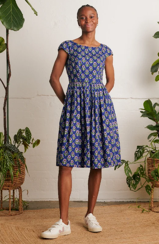 Claudia Aster Block Print Dress