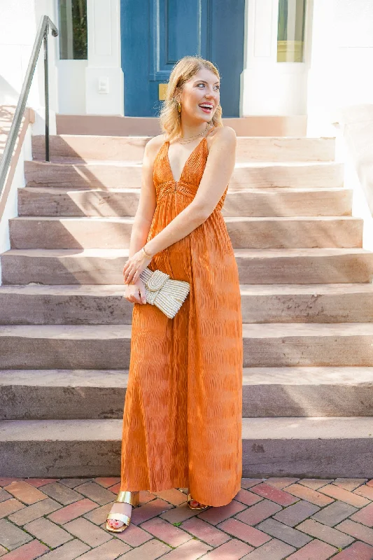 Finer Things Bronze Maxi Dress