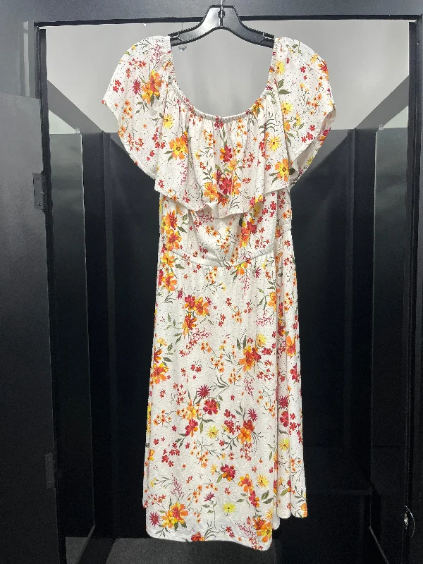 Floral Dress Casual Short Lane Bryant, Size 18