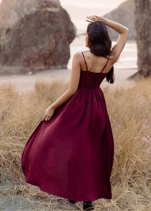 Holland Dress in Plum