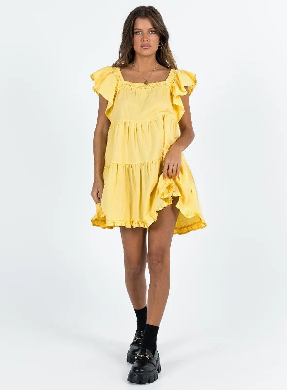 Jayson Mini Dress Yellow