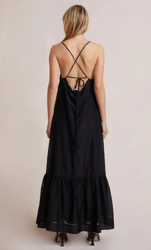 Millie Maxi Tent Dress - Black