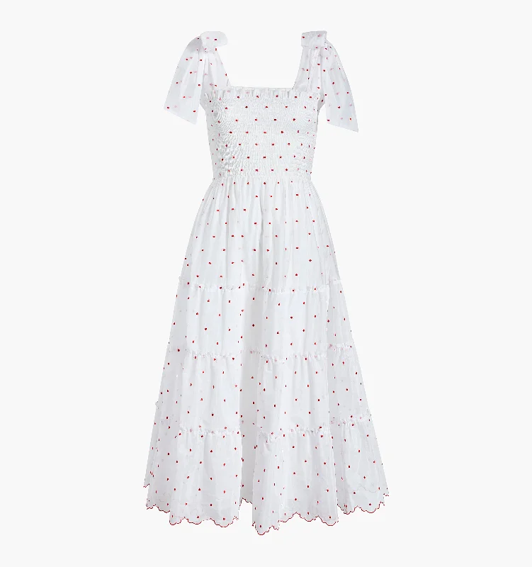 The Ribbon Ellie Nap Dress - Cherry Organza Dot