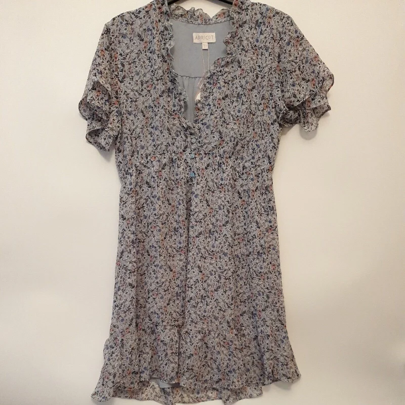 Apricot Blue Floral Dress Uk12****Ref V173