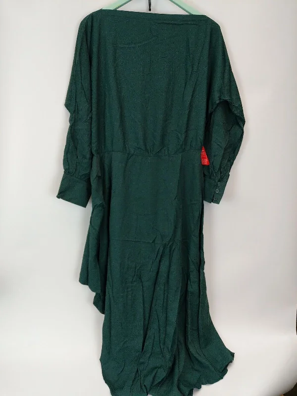 AX ParisGreen High Low Midi Dress Size UK 14 **** V28