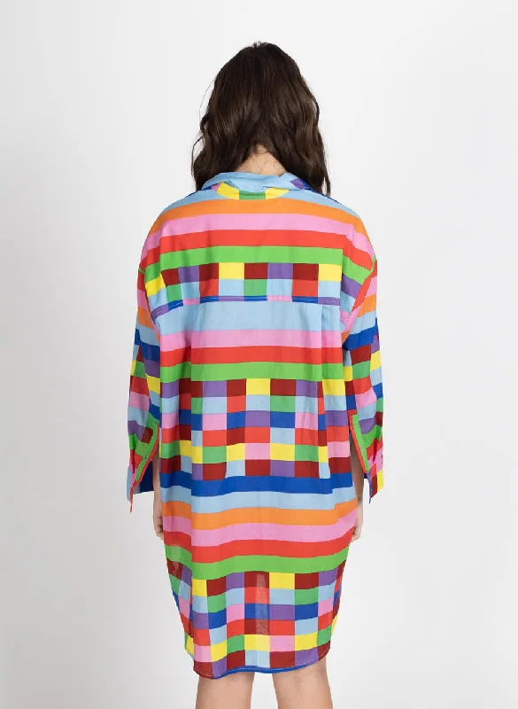 Inspire Shirt Dress - Squares