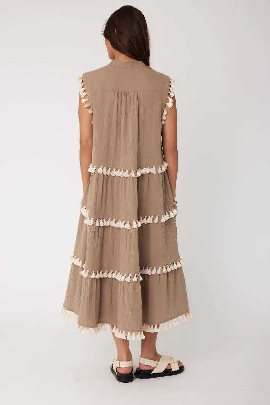 LABRYNTH Dress Taupe