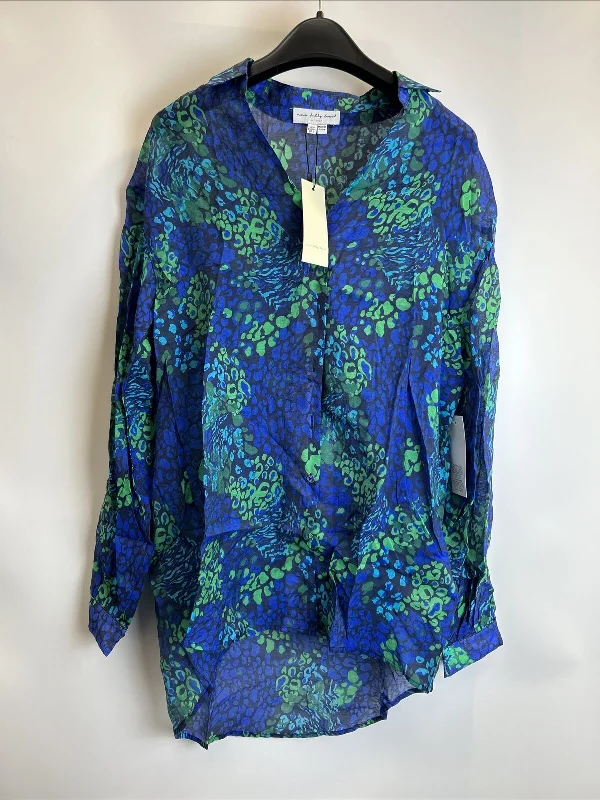 Never Fully Dressed Blue Scarlett Oversized Shirt. UK 6 **** Ref V389