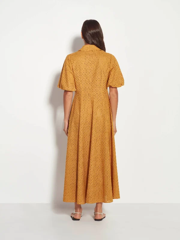 Poppy Dress (Sunshine Broderie) Marigold