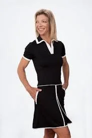 Scratch Seventy Charlotte Black & White Golf Dress Size S MSP$130