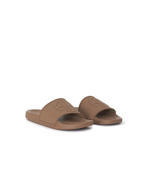 Anine Bing Isla Slides - Camel