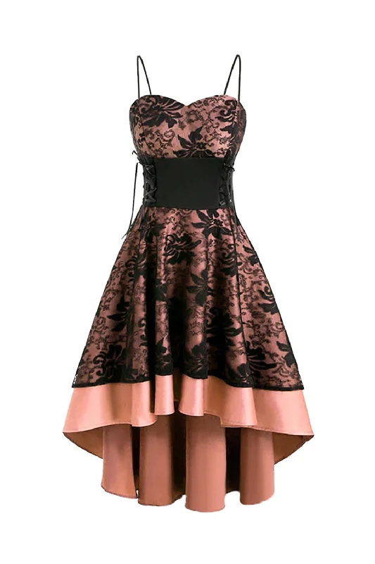 Blush Lace High-low Halloween Dress