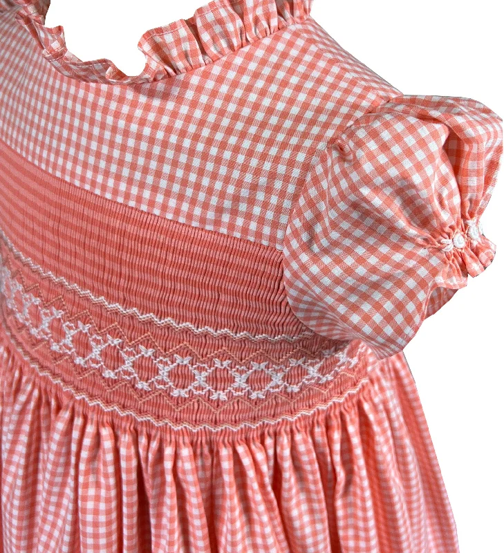 Darling Clementine Vichy Gingham Smocked Dress