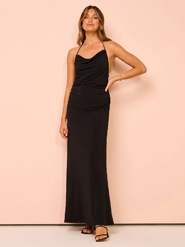 Hansen & Gretel Jordana Jersey Dress in Black