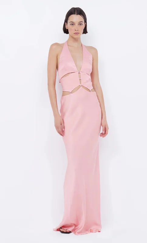 Hire BEC + BRIDGE Alabama Halter Dress in Pink Sherbert