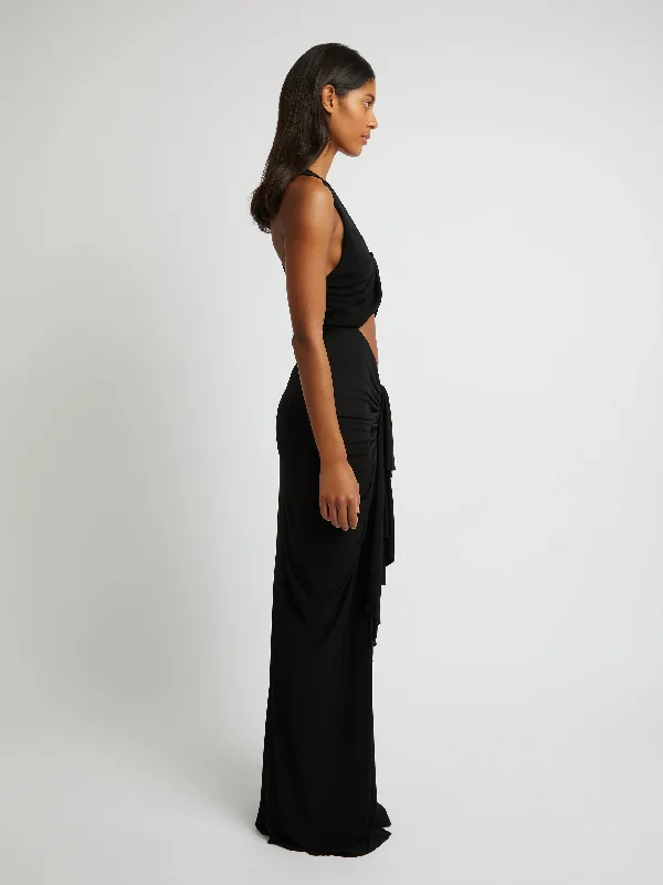 Hire CHRISTOPHER ESBER Vivenda Drape Front Dress in Black