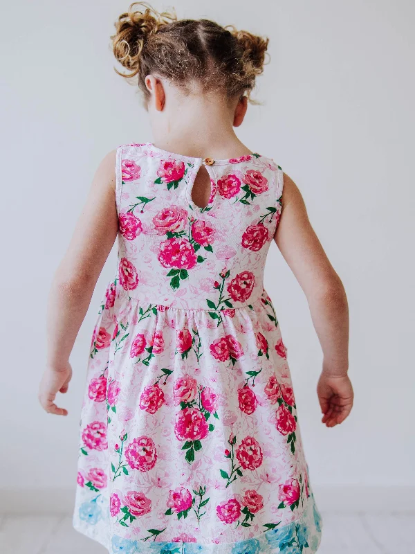 Kate Dress - Raspberry Roses