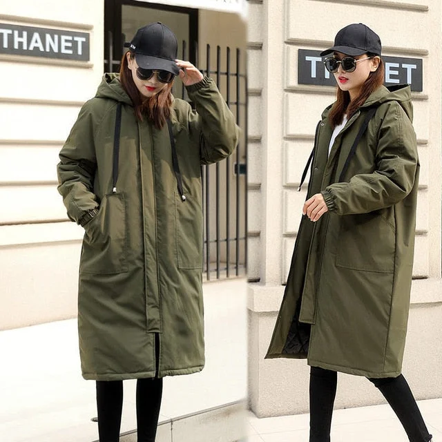 New Fashion 2020 Long Trench Coats Women's Spring Autumn Coats Casual Plus Size Zipper Winter Windbreaker Female Outerwear X18