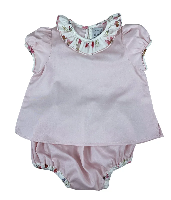 Pink Garance Play Set - Matching Blouse & Bloomer