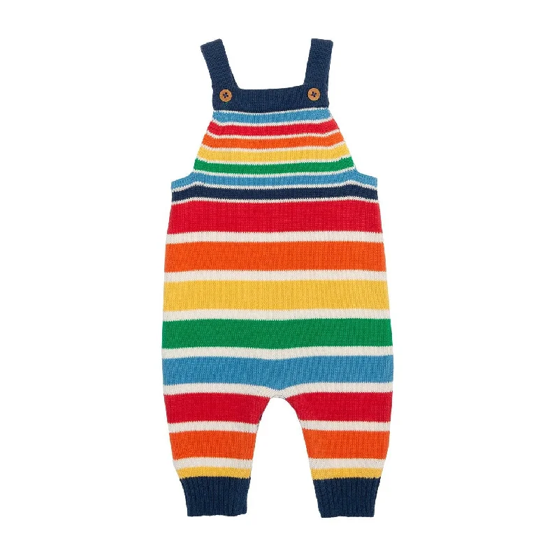 Rainbow Knit Dungarees