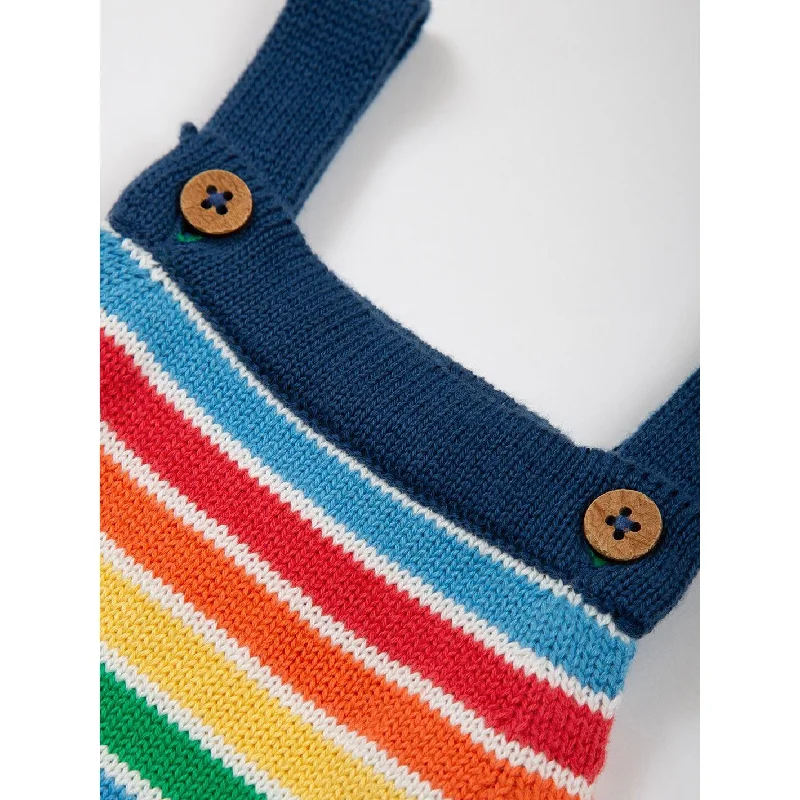 Rainbow Knit Dungarees