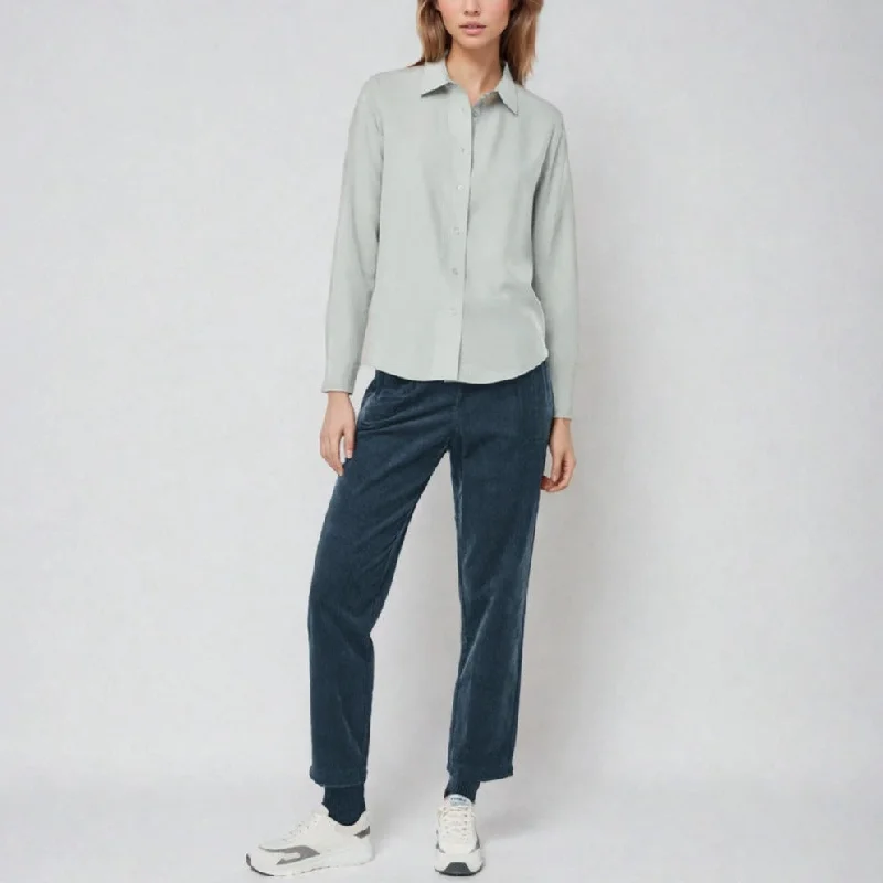 Trimalf - Tencel Button Down Shirt - Light Moss