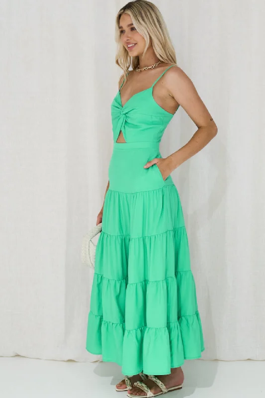 Yana Cut Out Maxi Dress - Mint