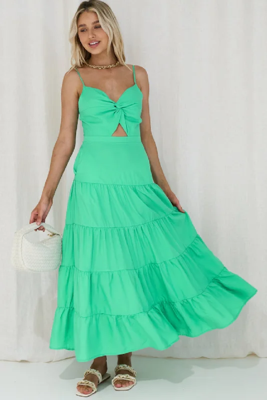 Yana Cut Out Maxi Dress - Mint