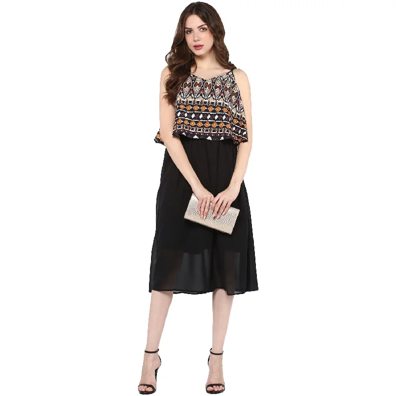 Women's Over Lap Loose Dress - Pannkh