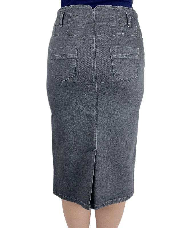 Plus Maternity Denim Skirt Style 202-TR4D